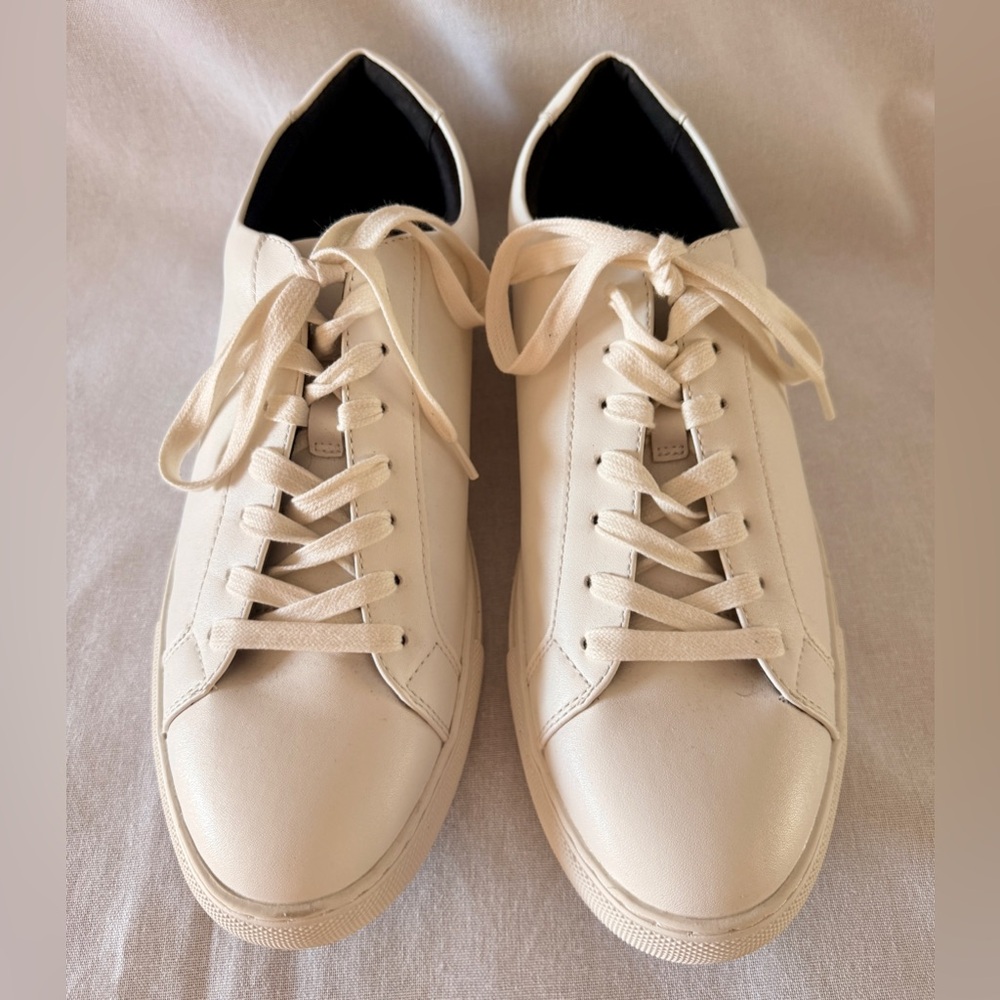 Alfani Men's Cream Lace-Up Sneakers Size 12M